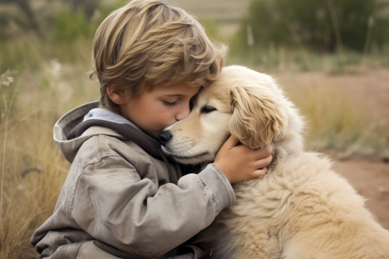 A-little-boy-showing-affection-his-dog-baby-family